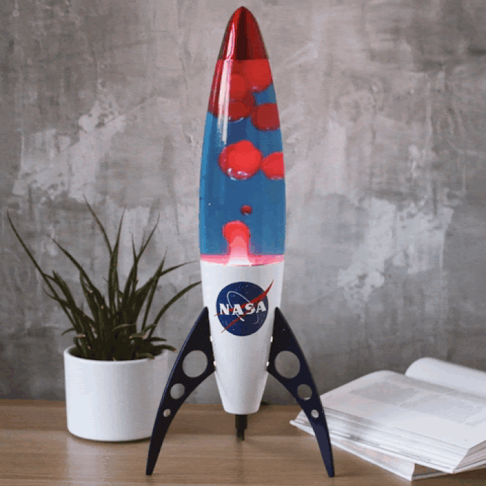 NASA rocket lava lamp