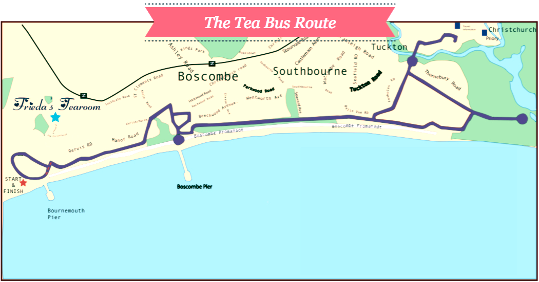 Frieda's Tearoom tea bus Bournemouth review Destination Delicious